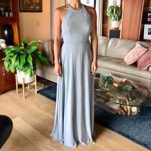 Wtoo by Watters Designs “600” Classic Halter Bridesmaid Dress - worn once